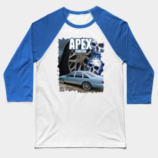 Caprice Blue Skulls Apex Predator Baseball T-Shirt